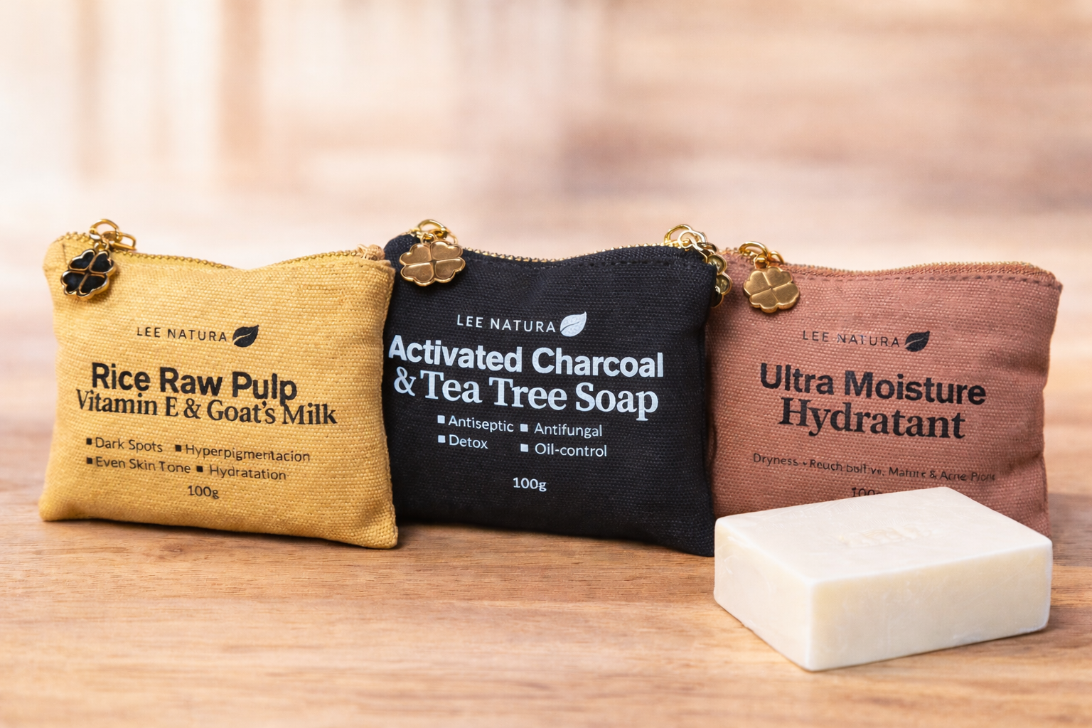 Set Brightening, Anti Acne & Hydrating (3 Soaps)